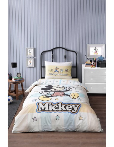 ÖZDILEK MICKEY MOUSE STAR Tek kişilik Disney lisanslı çocuk ranforce nevresim takımı Fin de série