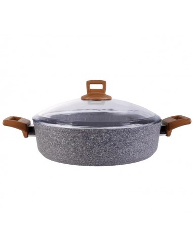 KARACA SILVER STONE Granite casserole peu profonde induction 30 cm 